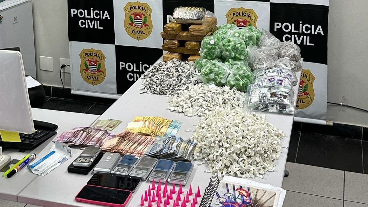 Polícia apreende mais de 8 mil porções de drogas e casal suspeito foge em Sorocaba
