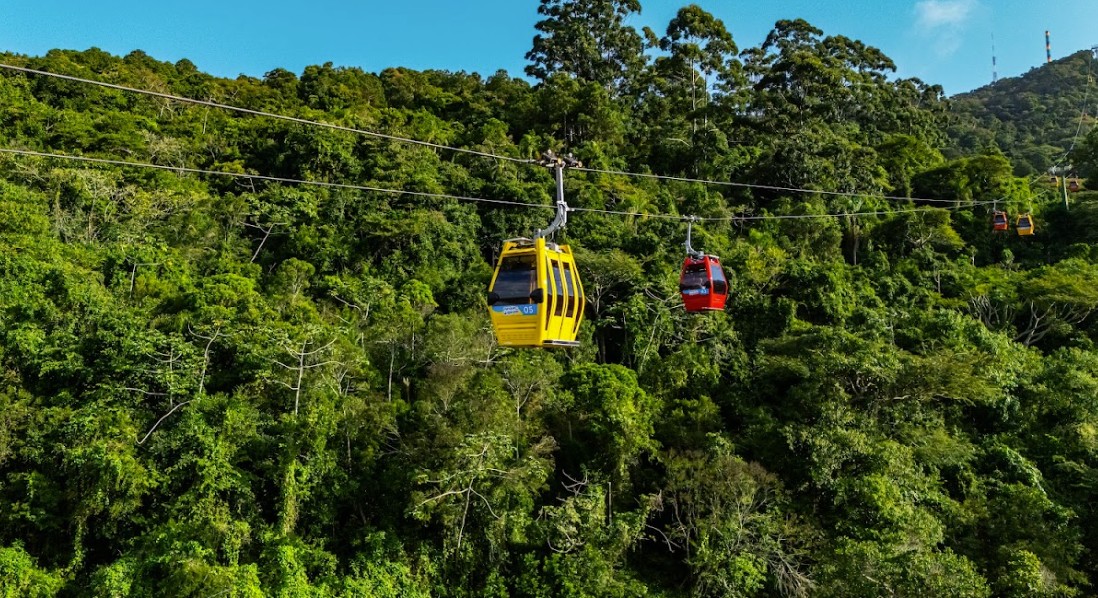 Parque Uniprais conta com 43 bondinhos aéreos — Foto: Divulgação/Parque Unipraias