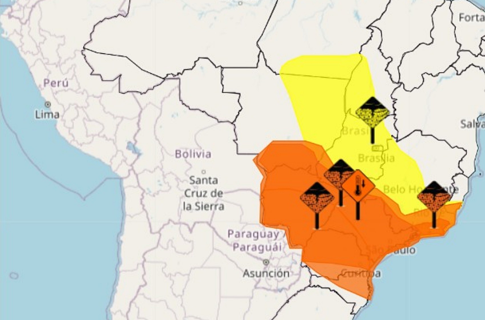 Primavera começa com alerta de tempestade e ventania no Sul de Minas