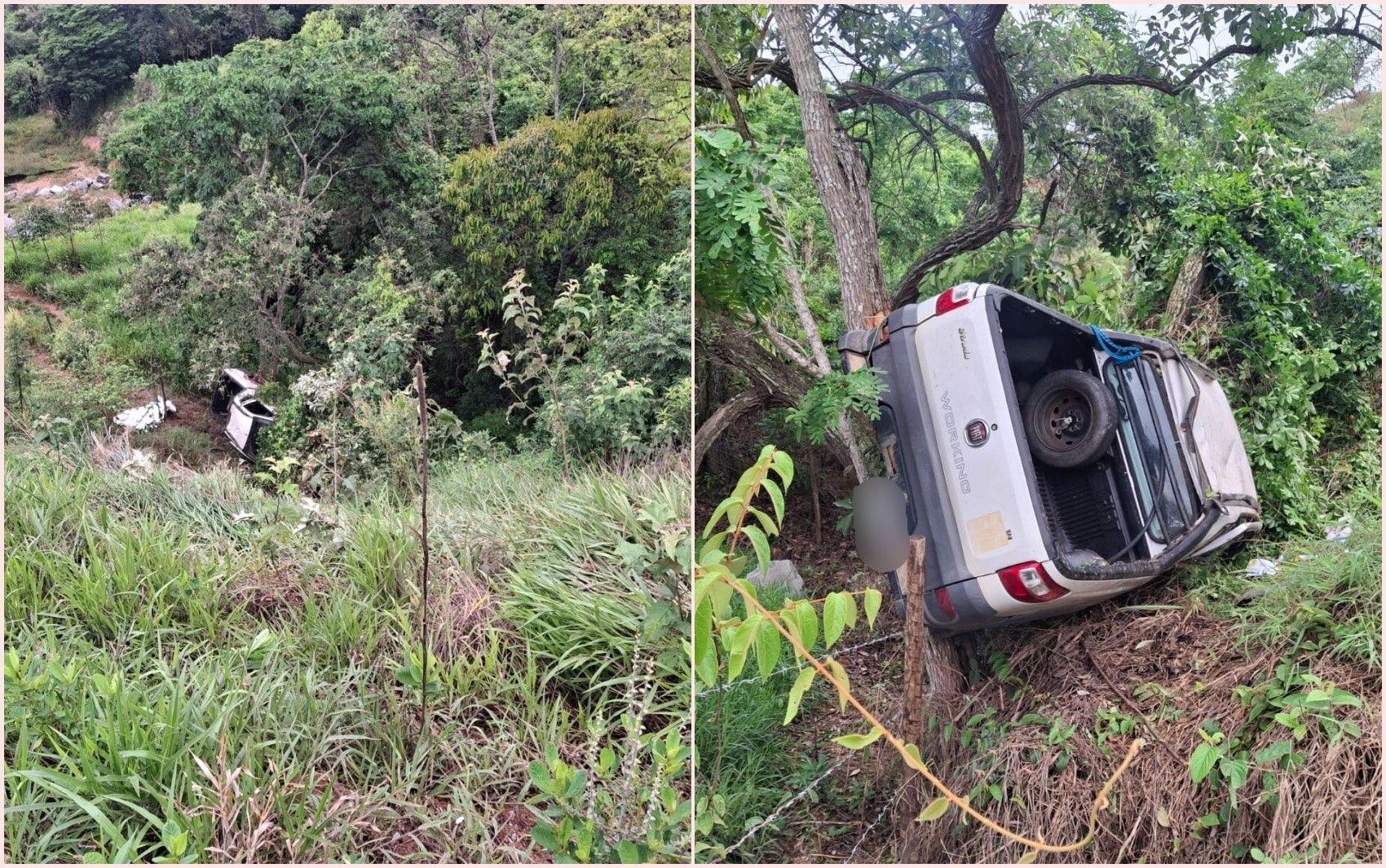 Produtor rural morre após caminhonete capotar em ribanceira na MGC-369, em Campo Belo, MG