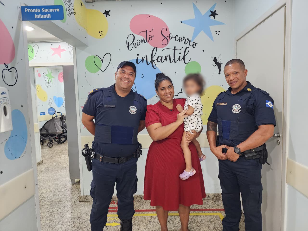 Guardas salvam criança de 1 ano que se engasgou com macarrão em Limeira