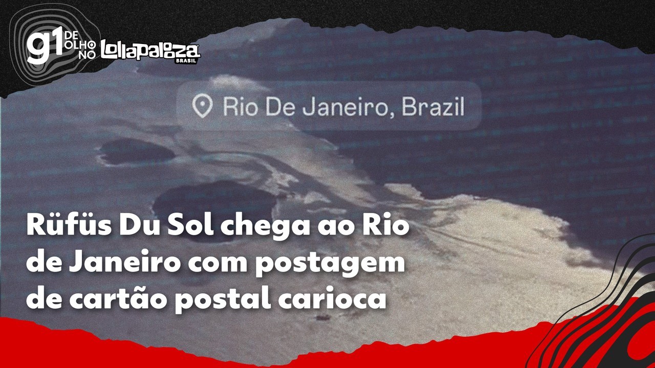 Rüfüs Du Sol chega ao Rio com postagem da Baía de Guanabara