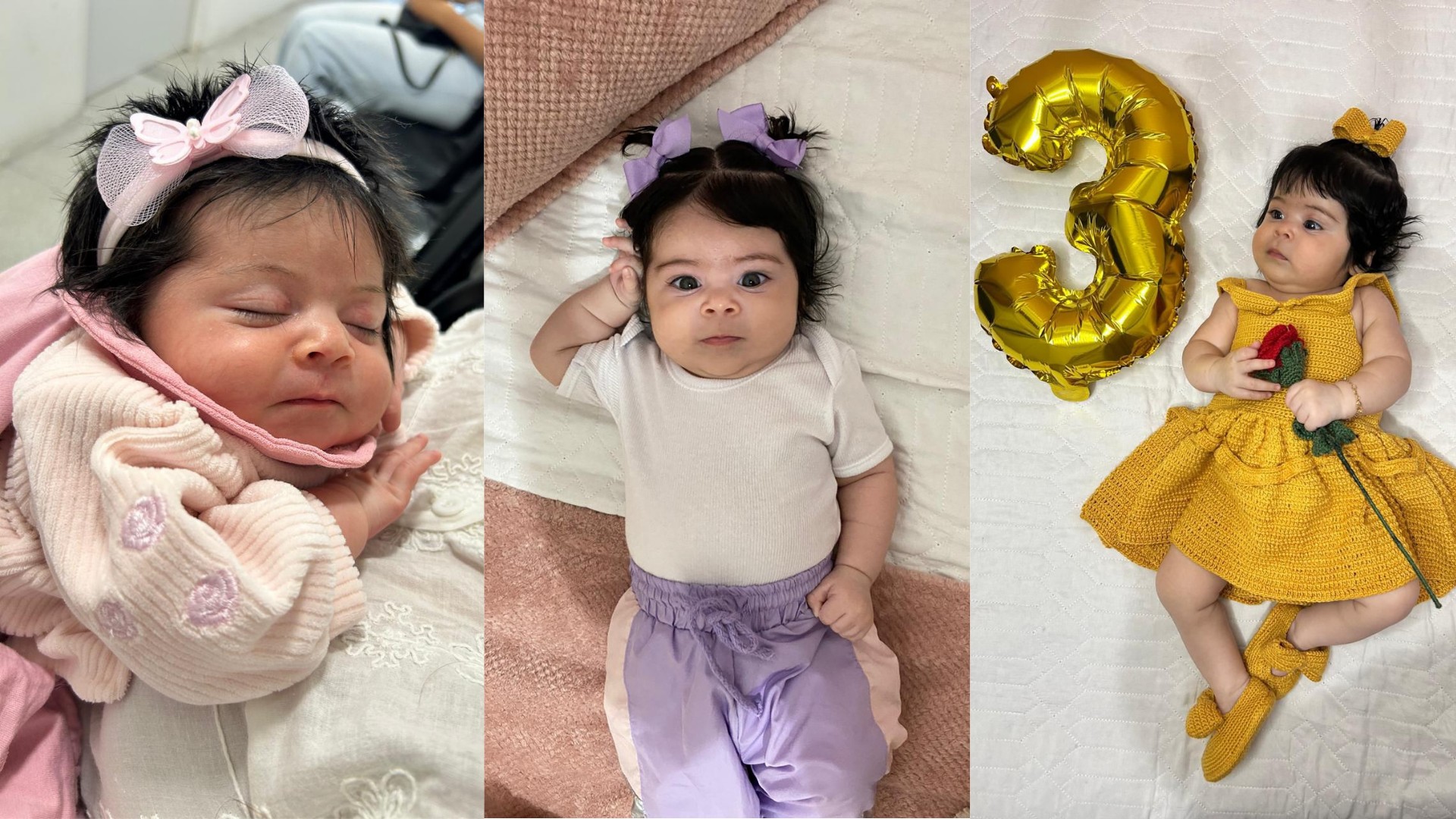Menina de quatro meses viraliza ao ser confundida com bebê reborn ao passear com família