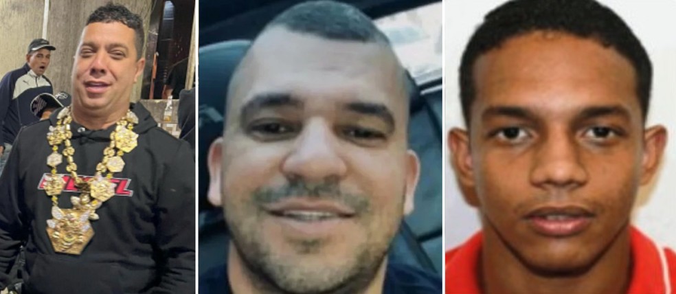 Abelha e Corolla (de vermelho): eles tinham o PM Yuri como homem de confiança — Foto: Reprodução