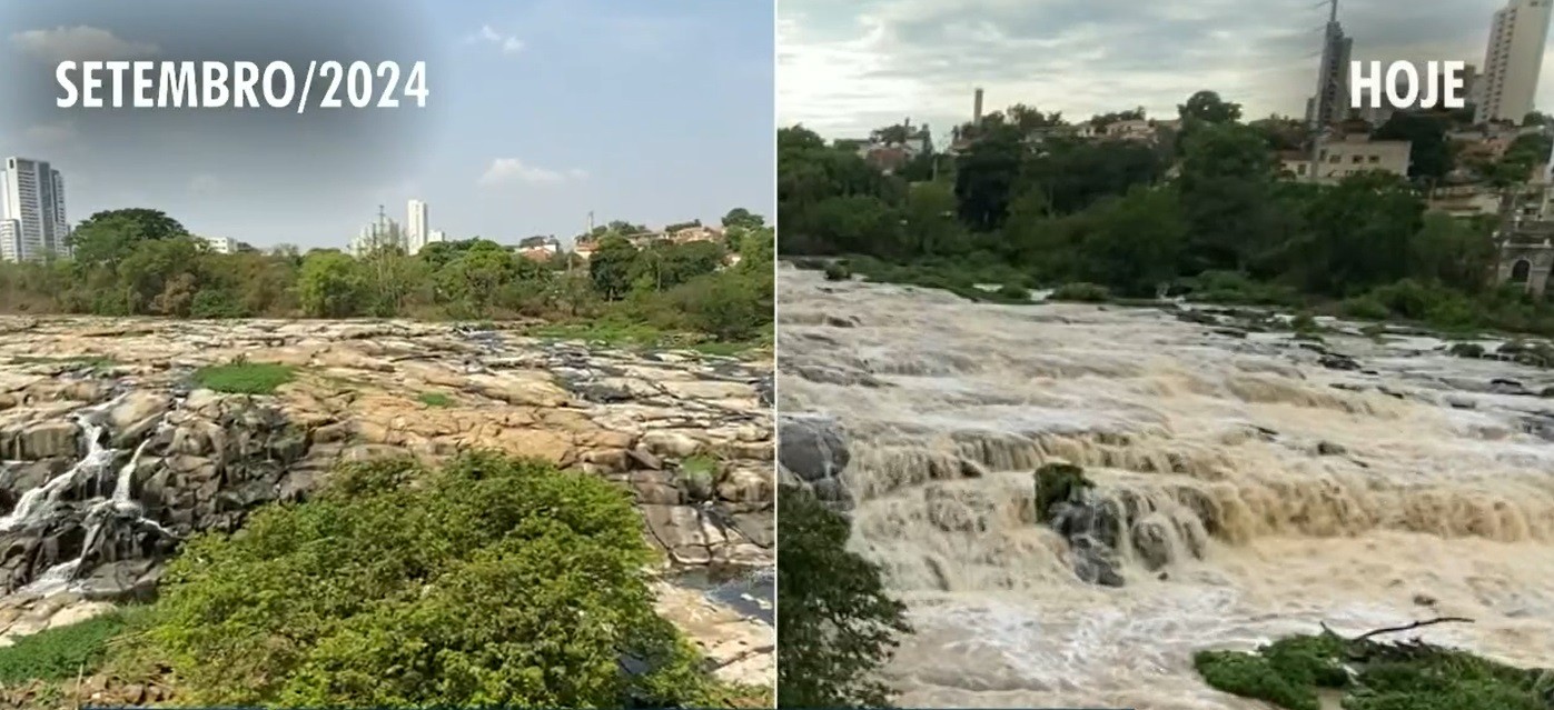 Chuva modifica cenário de pedras e aguapés no Rio Piracicaba, mas não alcança média para outubro