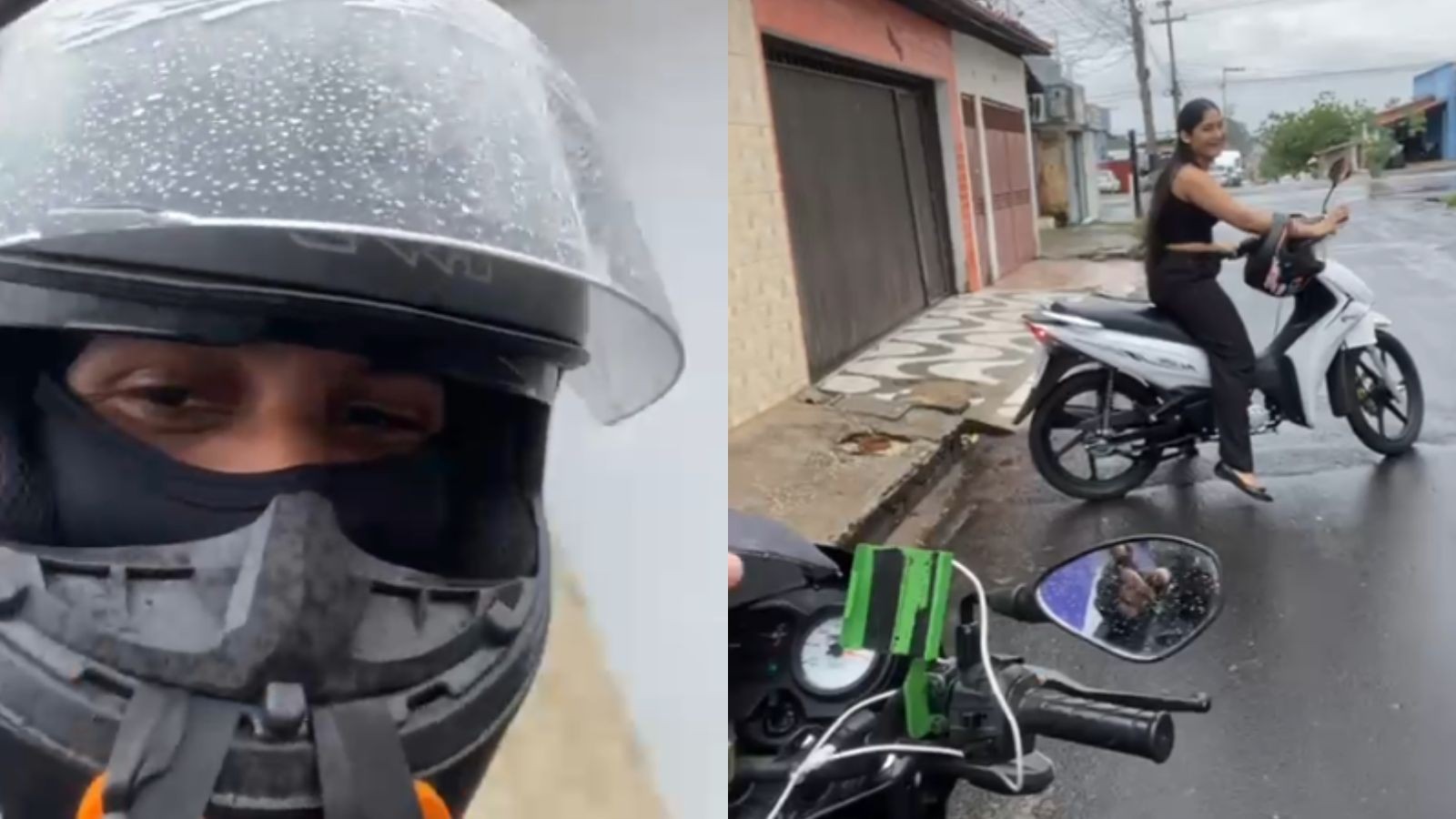 VÍDEO: Passageira pede 'escolta' a motociclista por app em Teresina e viraliza
