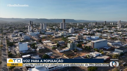 Consulta pública ouve moradores de Palmas para elaboração do PPA 2026-2029