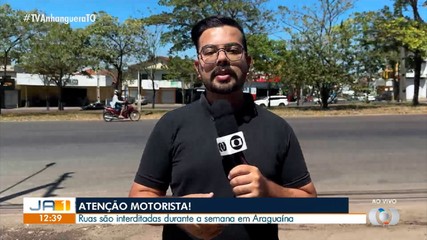 Ruas de Araguaína são interditadas para obras durante a semana