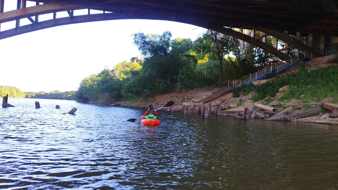 De férias com o g1: passeio de caiaque pelo Rio Poti revela nascente de água cristalina e 'ilha' de árvores fossilizadas