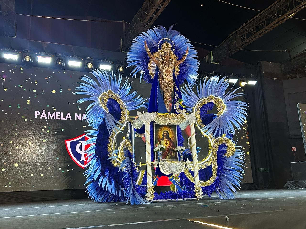 Rainha das Rainhas 2025: Pâmela Nascimento representou Pará Clube. — Foto: Thaís Neves / g1