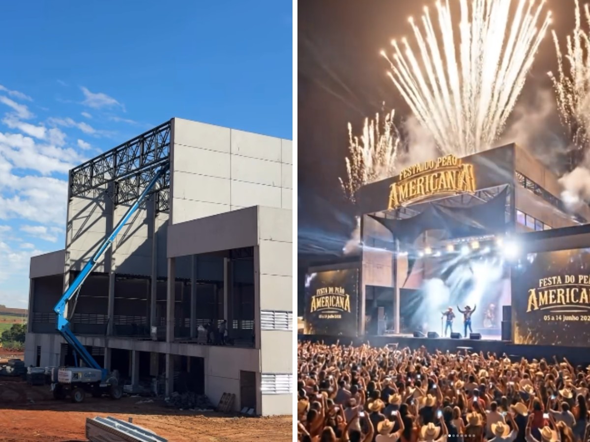 Festa do Peão de Americana 2026 ganha novo palco fixo com três andares e 25 metros de altura