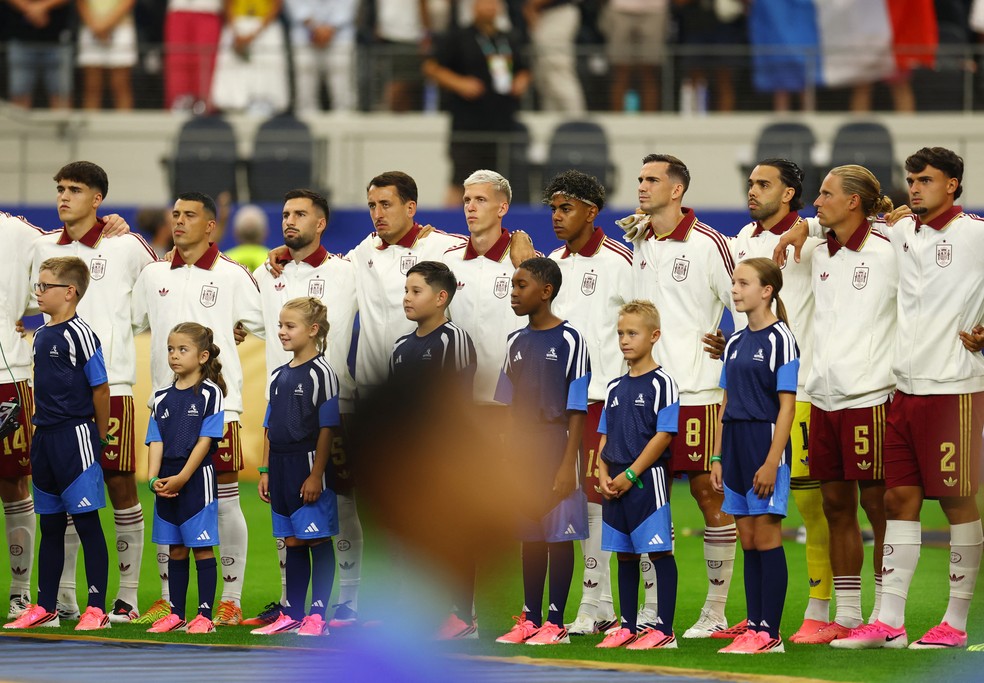 Espanha enfrenta a Argentina pela final da Copa do Mundo 2026. — Foto: REUTERS/Hannah Mckay