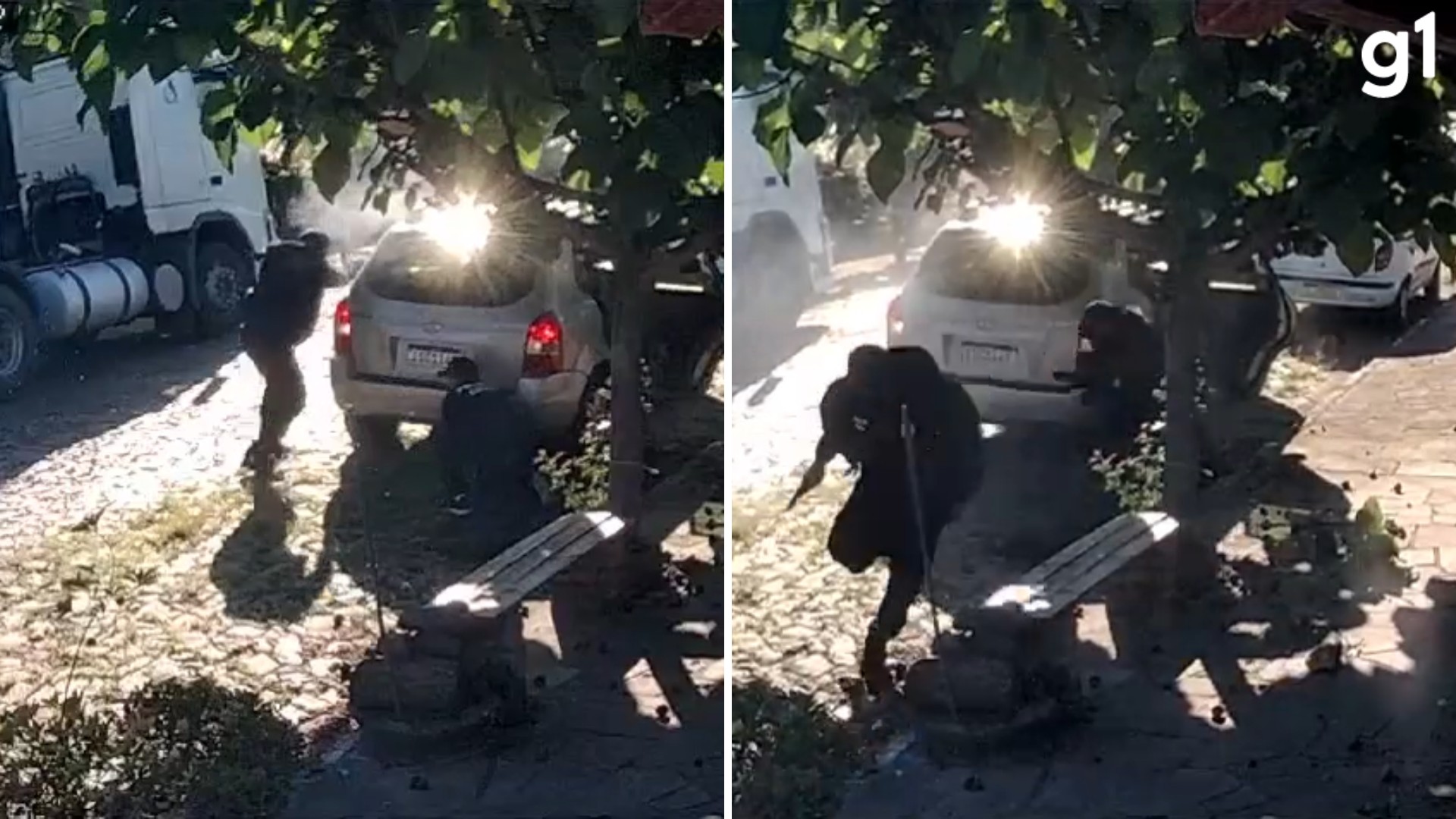 VÍDEO: assaltantes trocam tiros com a polícia após invasão de casa em Estância Velha