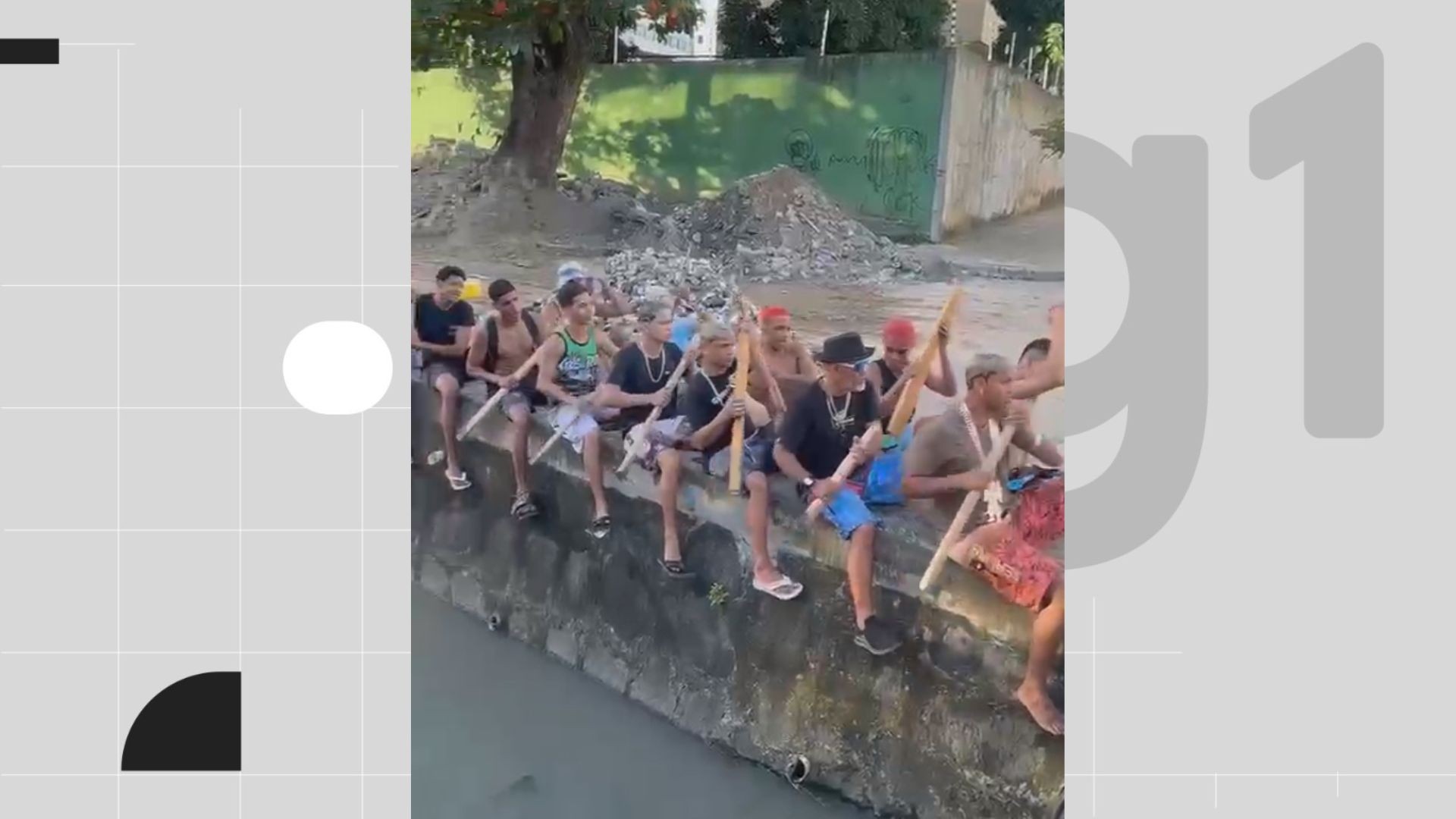 Brasileiros recriam remada viking da Noruega com canal de esgoto, 'ratos' e tonel de obra; VÍDEO