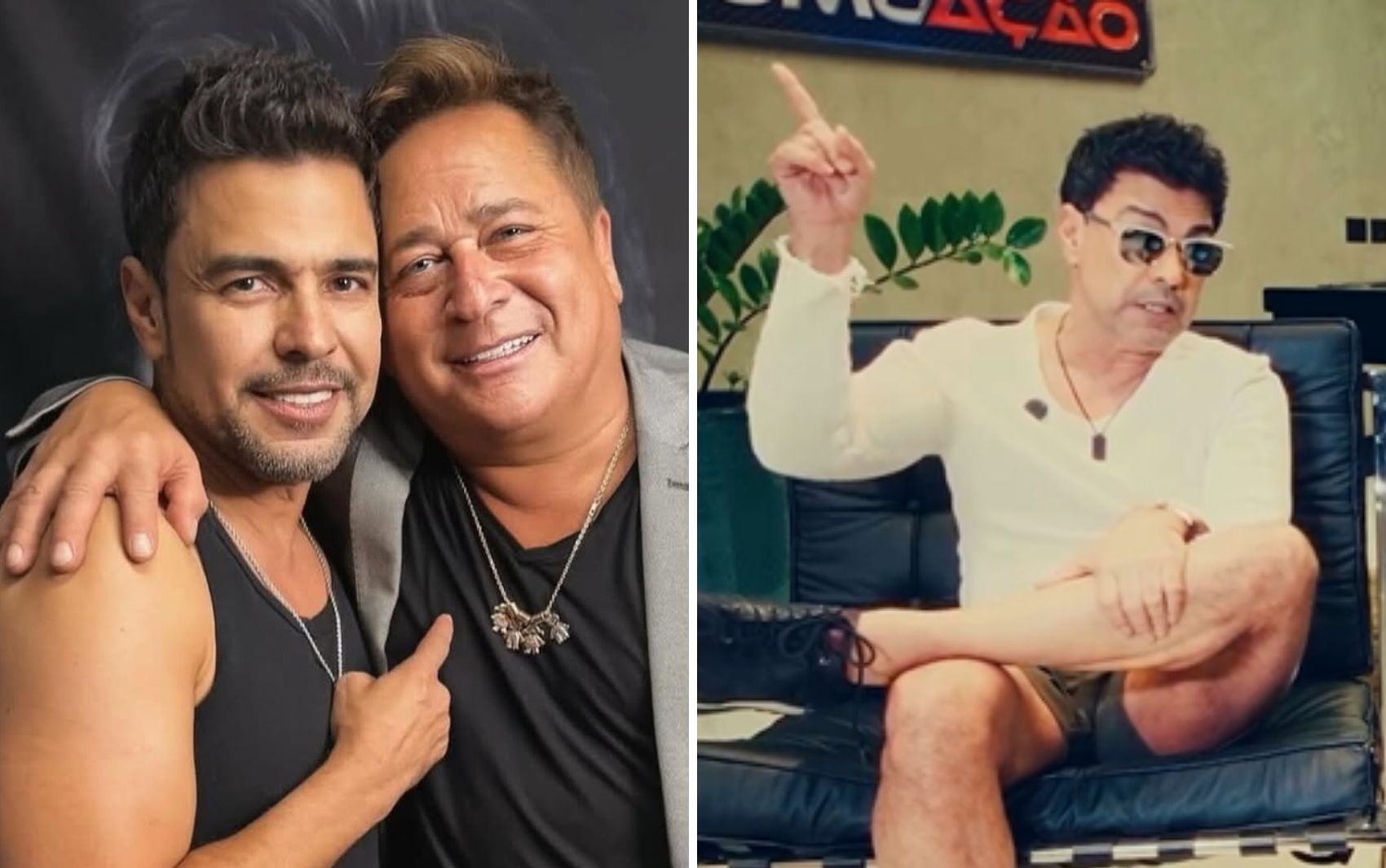 Leonardo 'roubou' música feita por Zezé Di Camargo que seria dada a Amado Batista: 'Ele já é milionário'