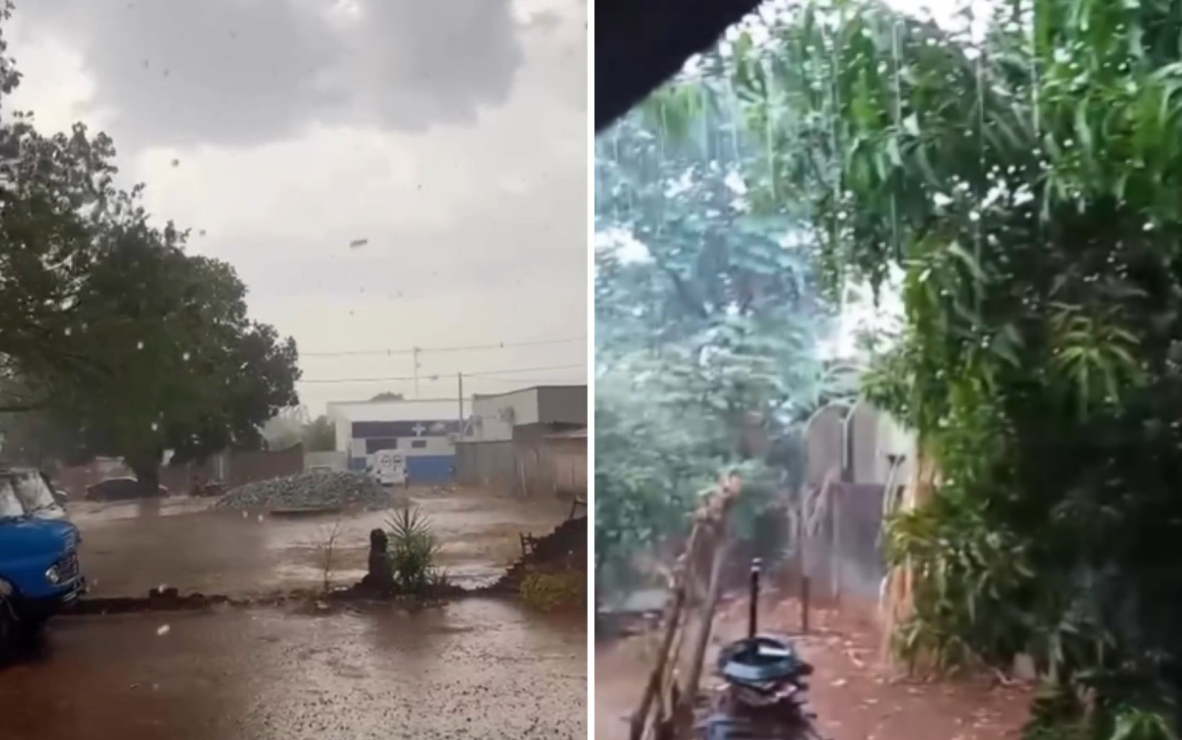 Chove em diferentes cidades de Goiás; vídeos