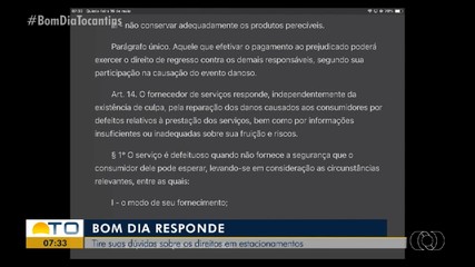 Representante do Procon responde dúvidas sobre direitos em estacionamentos