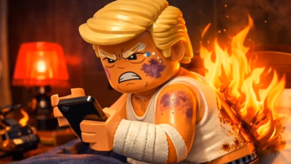 Vídeos transformam figuras políticas em Lego — Foto: Reprodução