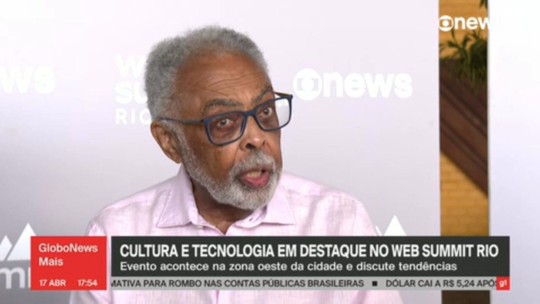 Gilberto Gil discute cultura e tecnologia no Web Summit Rio  - Programa: GloboNews Mais 