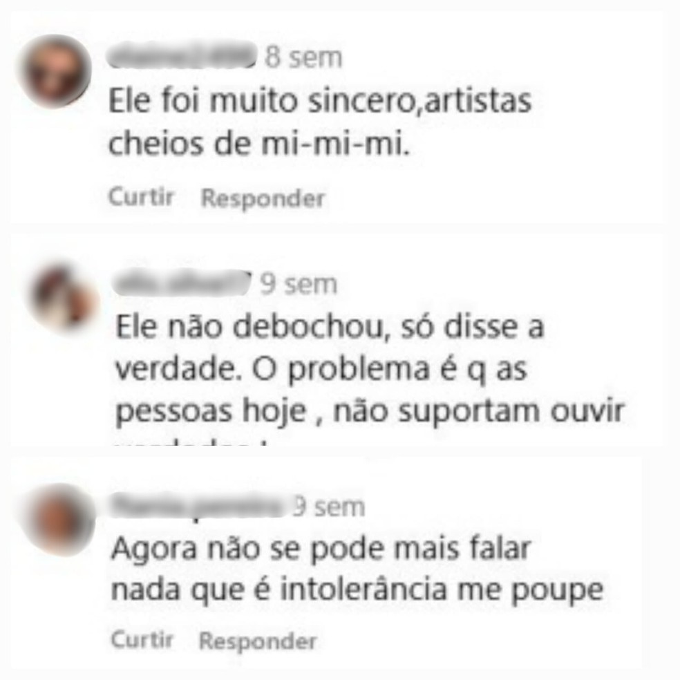 As postagens colocadas na ação consistem em repercussões do vídeo do padre na missa ou de notícias veiculando a fala em uma plataforma na internet, o Instagram — Foto: Reprodução