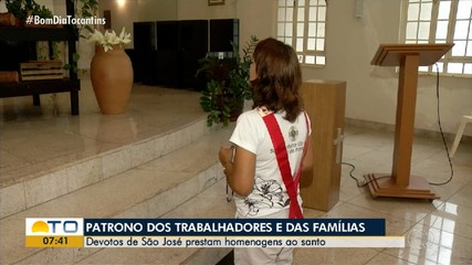 Devotos de São José prestam homenagens no ferido desta quarta-feira (19)