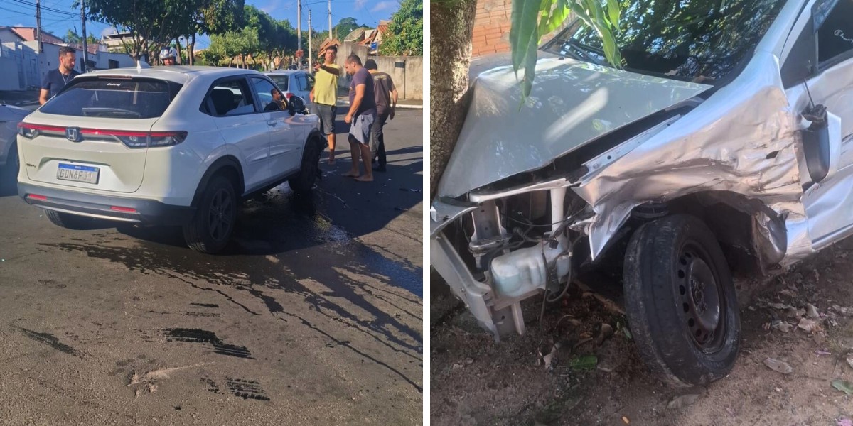Carro invade casa após se envolver em acidente em Campinas; vítima é encaminhada a hospital
