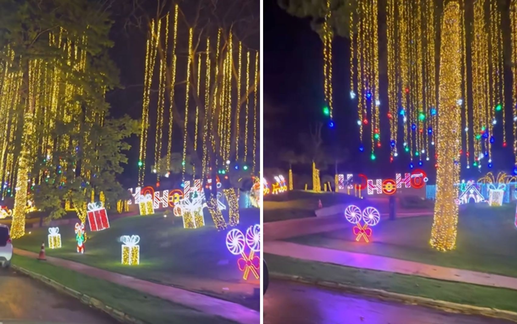 Virginia atrai curiosos com decoração de Natal impressionante em jardim: ‘Virou ponto turístico de Goiânia’