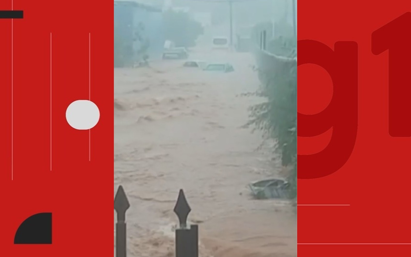 Cidade do interior da Bahia registra alagamentos após chover 120 mm em apenas 3h 