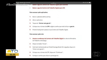 Advogado tira dúvidas sobre a Carteira de Trabalho Digital no Bom Dia Responde