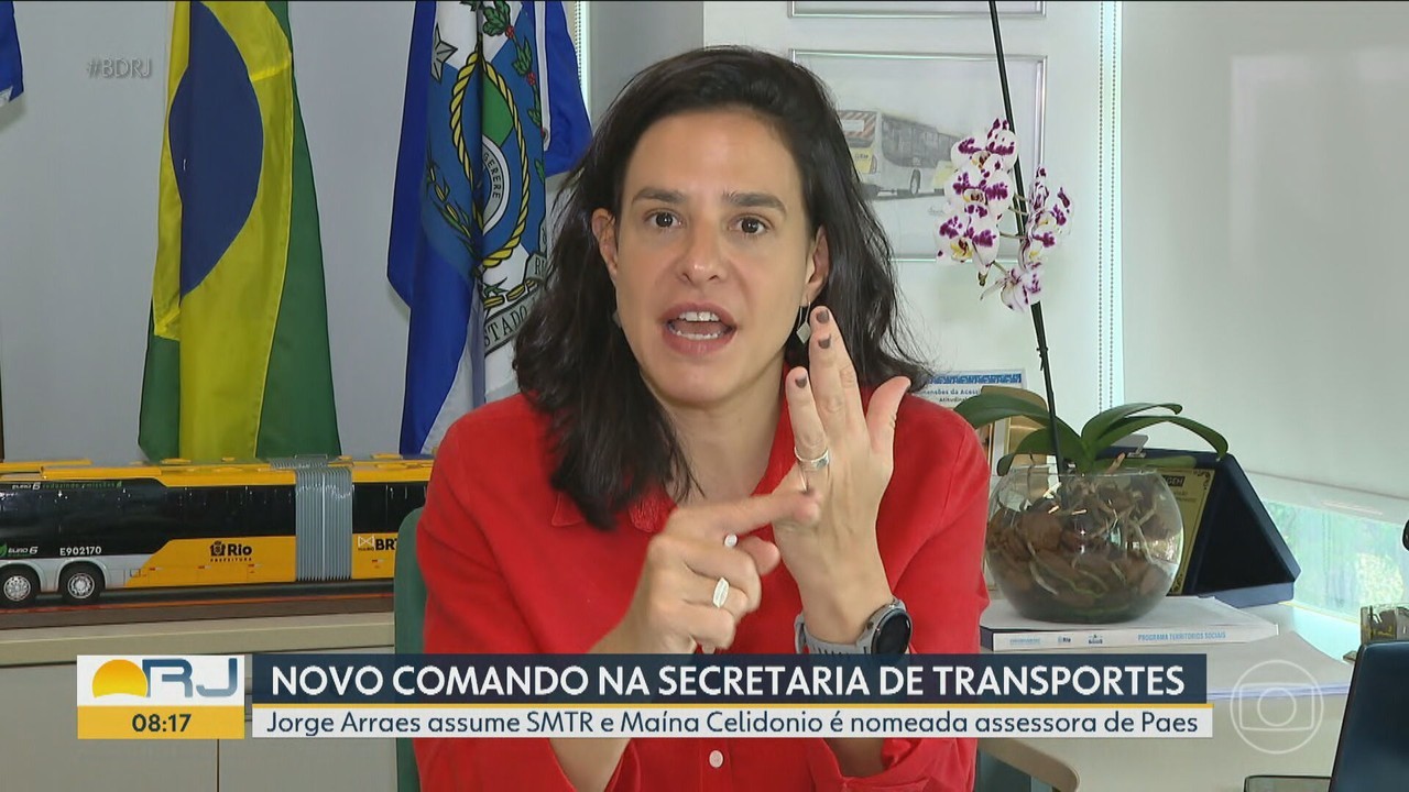 Maína Celidonio deixa Secretaria Municipal de Transportes do Rio após 5 anos; Jorge Arraes assume cargo
