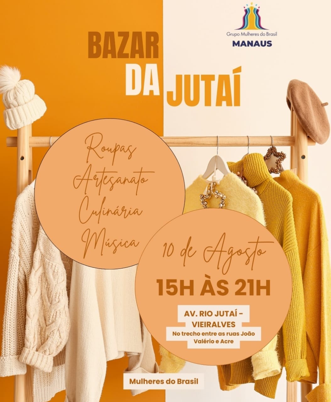 Bazar da Jutaí promove empreendedorismo feminino no Vieiralves