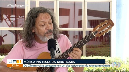 Cantor Du Oliveira se apresenta no Festival da Jabuticaba