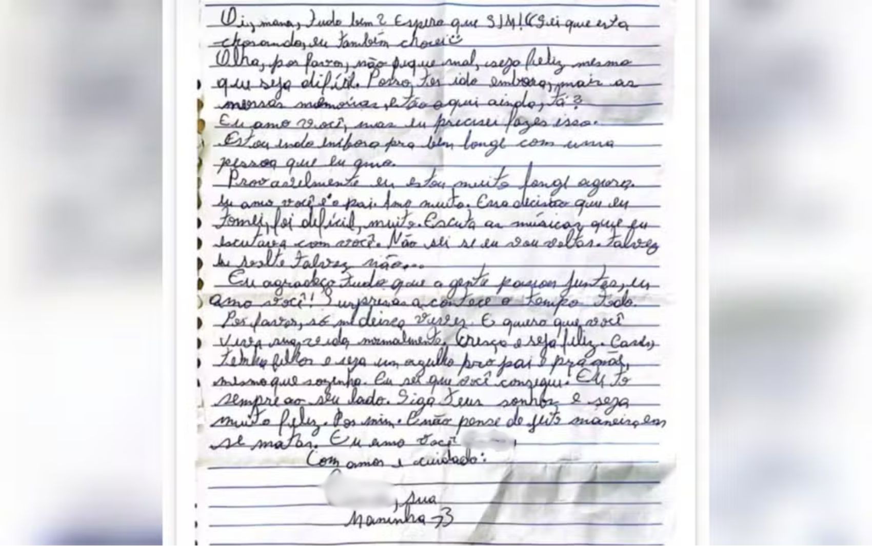 Adolescente deixou carta antes de fugir com homem que conheceu no Discord: 'Não sei se vou voltar'