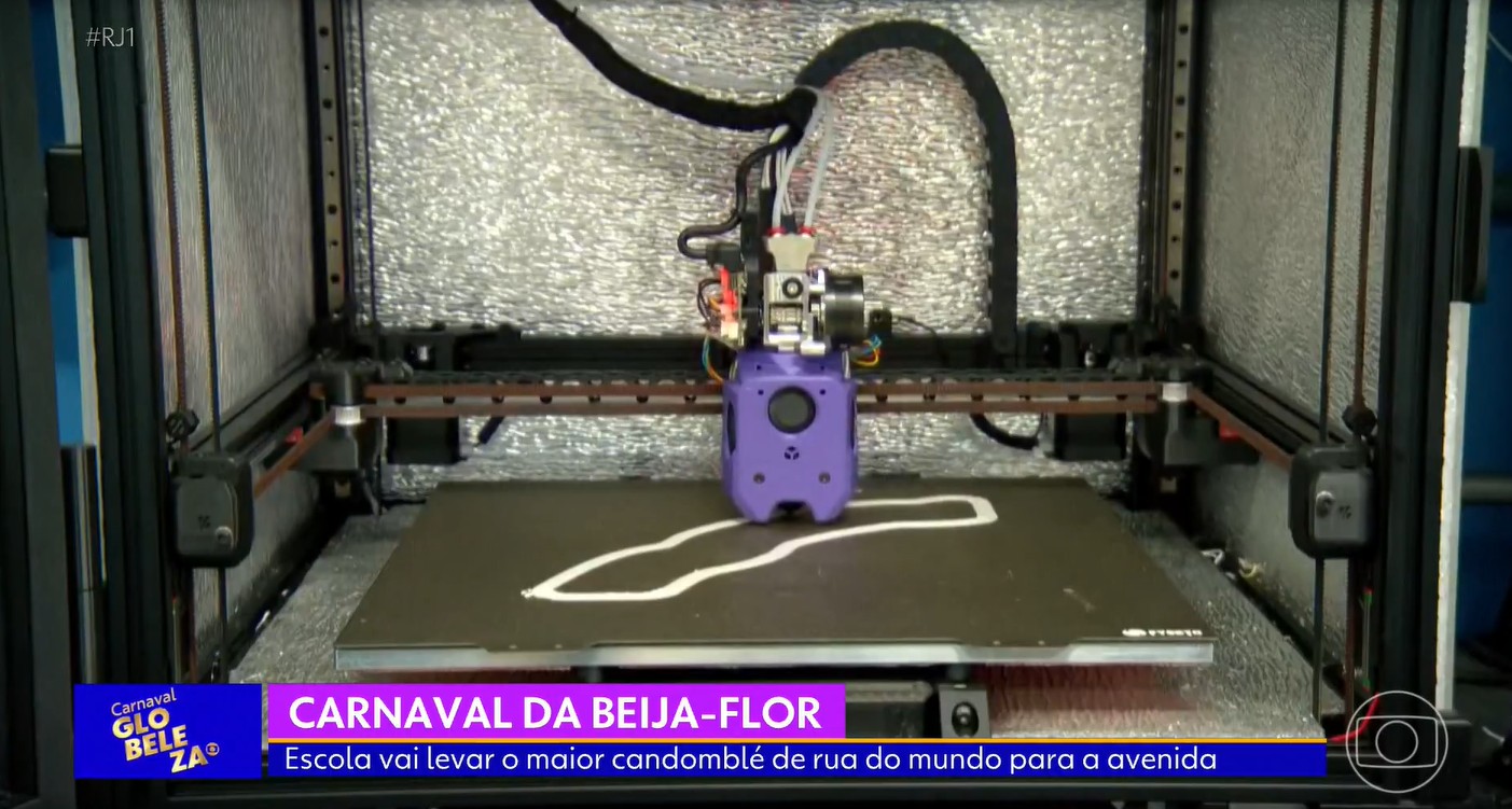 Beija-Flor vai levar para a Avenida fantasias e adereços feitos na maior impressora 3D do país