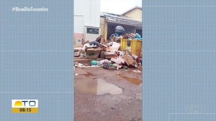 Moradores reclamam de acúmulo do lixo no centro de Lagoa da Confusão