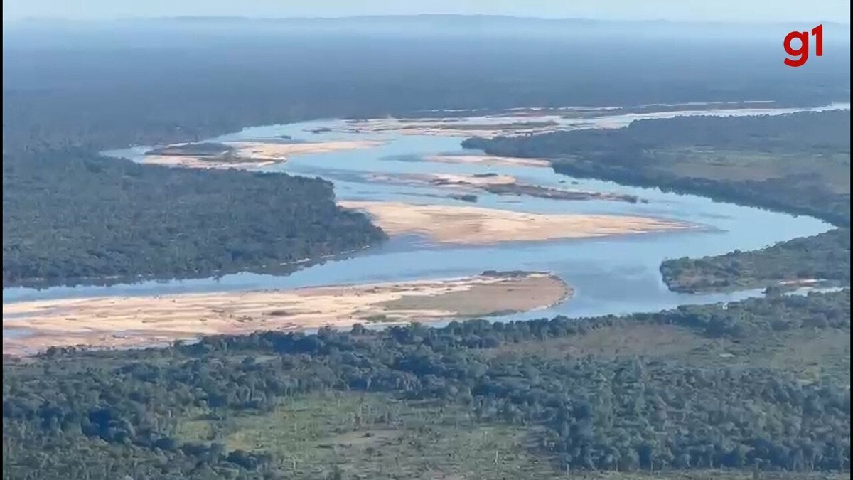 Imagens Aéreas Mostram Bancos De Areia Na Região Da Ilha Do Bananal 