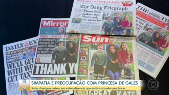 Vídeo de Kate Middleton é importante alerta para diagnóstico precoce de câncer - Programa: Jornal Hoje 