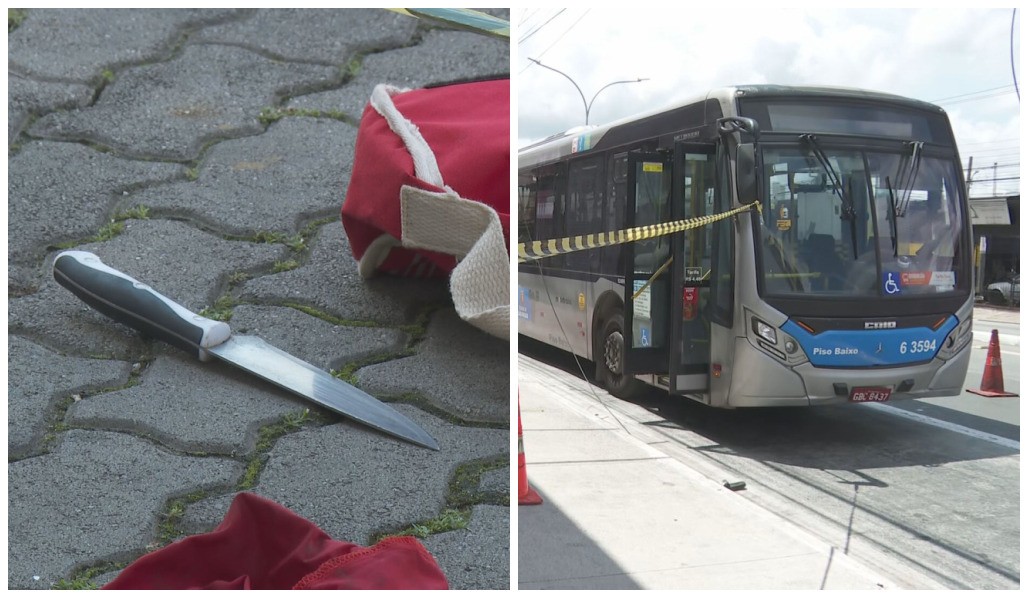 Três pessoas são baleadas dentro de ônibus na Zona Sul de SP após PM de folga ser atacado por passageiro com faca 