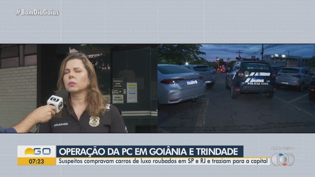 Operação cumpre mandados em Goiás, SP e RJ contra suspeitos de roubar veículos de luxo e vendê-los por  R$15 mil