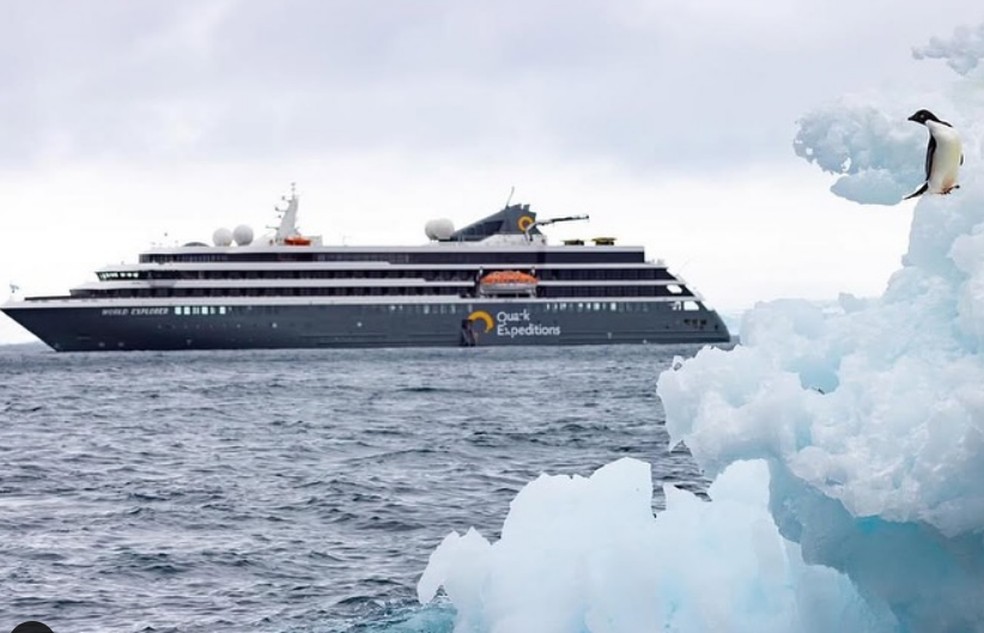 Navio World Explorer — Foto: Reprodução/Instagram