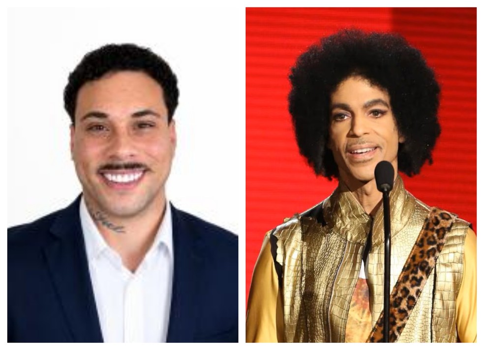 O candidato Matheus Prince, do MDB, conquistou 529 votos em São Paulo. — Foto: Montagem/g1/Reprodução/Redes Sociais