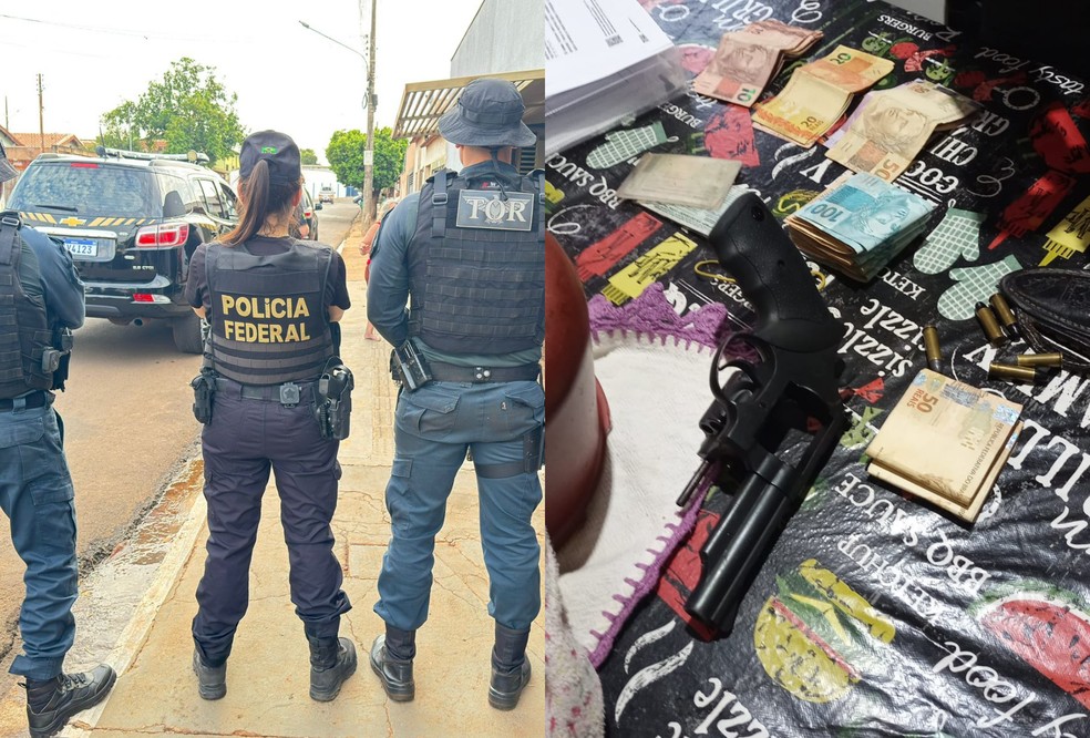 Grupo usava caminhonetes clonadas para contrabandear drogas e munições vindas do Paraguai — Foto: Polícia Federal