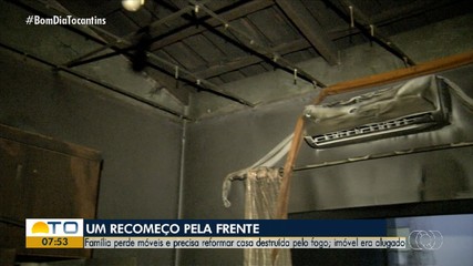 Família perde móveis e precisa reformar casa alugada após incêndio