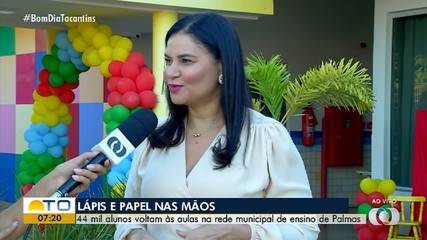 Estudantes de Palmas voltam às aulas nesta segunda-feira