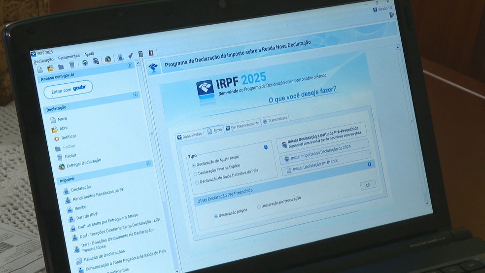 Declarao do Imposto de Renda  Foto: Reproduo/TV Globo/Arquivo