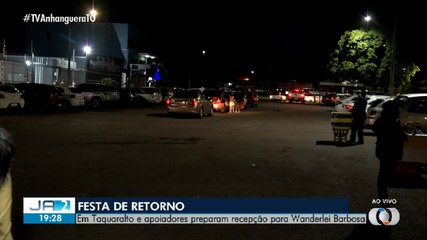 Apoiadores se reuniram no Ginário Ayrton Senna para espera Wanderlei Barbosa