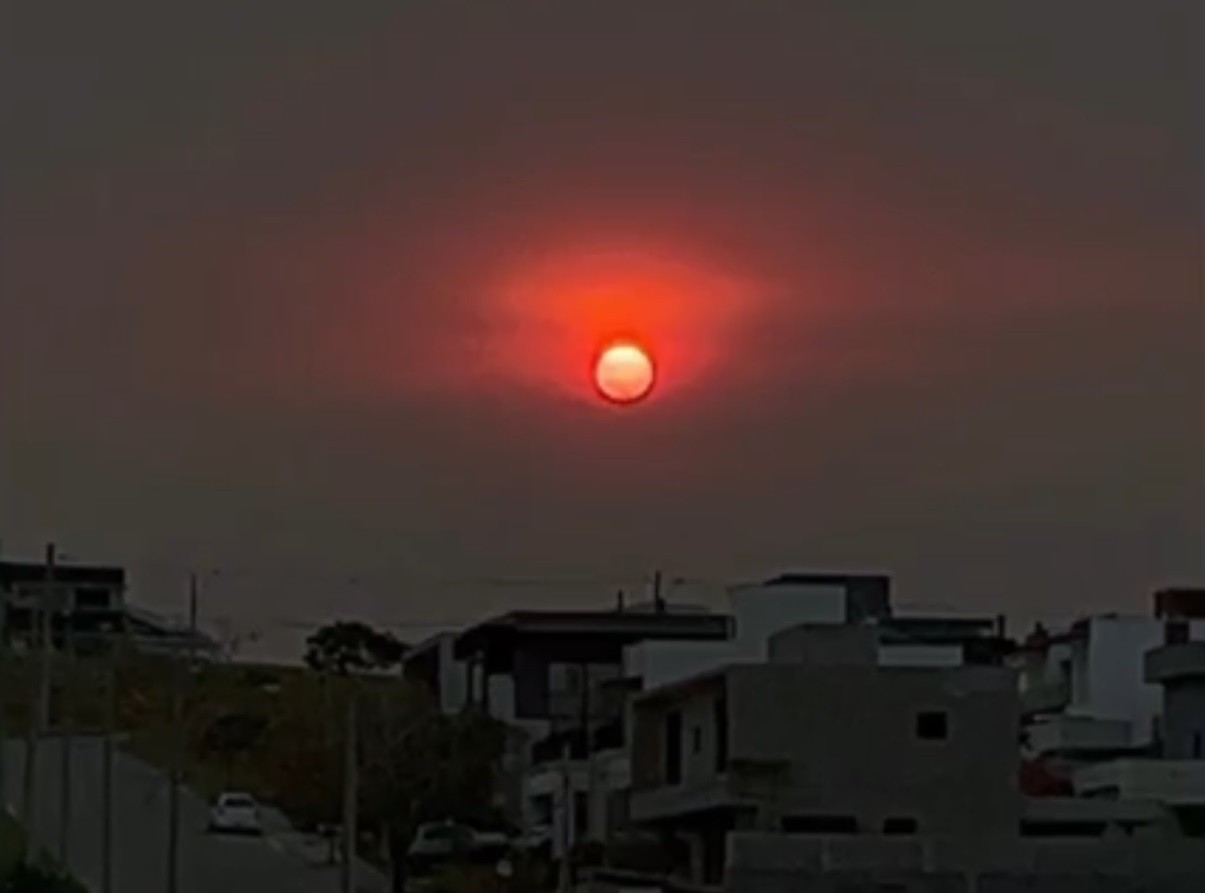 Moradores registram ‘sol vermelho’ em São José dos Campos; entenda o ...