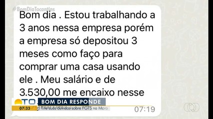 Advogada tira dúvidas sobre o uso do FGTS no Bom Dia Responde