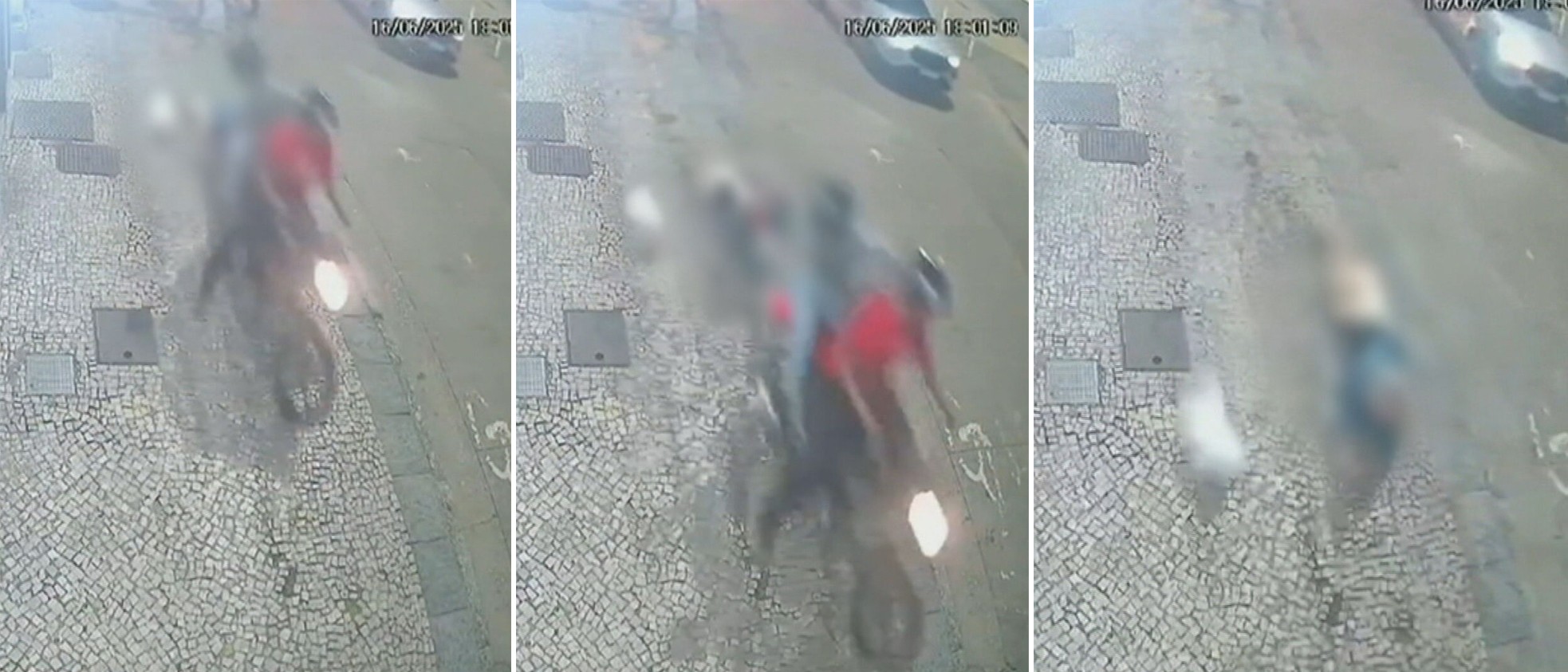 Idosa e cachorros são arrastados por criminosos de moto durante assalto na Zona Sul do Rio