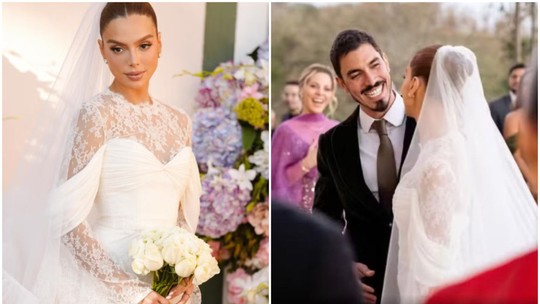 Casamento da atriz Giovanna Lancellotti e Gabriel David reúne famosos no interior de SP; FOTOS - União foi celebrada em uma vinícola da família da atriz em São João da Boa Vista, no sábado (28). Sabrina Sato, Nicolas Prattes e Ronaldo estiveram na cerimônia.